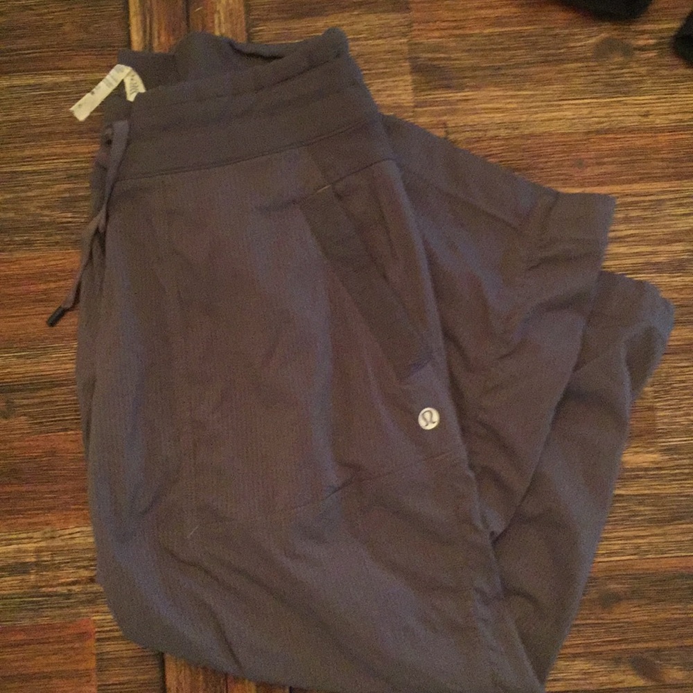 Lululemon Gray Capri Drawstring Pants - image 1